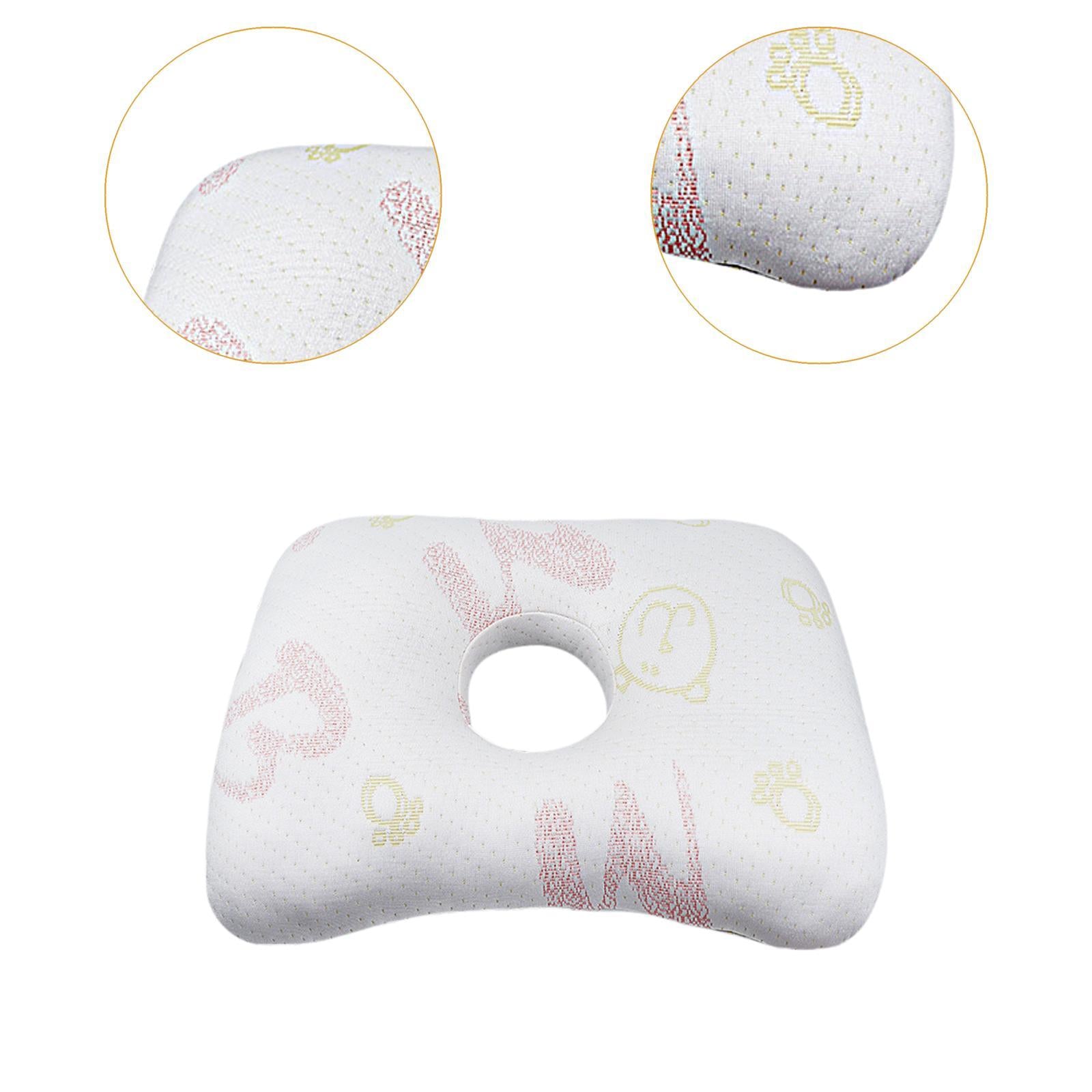 Ear Piercing Pillow Comfortable Cotton Filling Neck Head Support with A Hole Style E