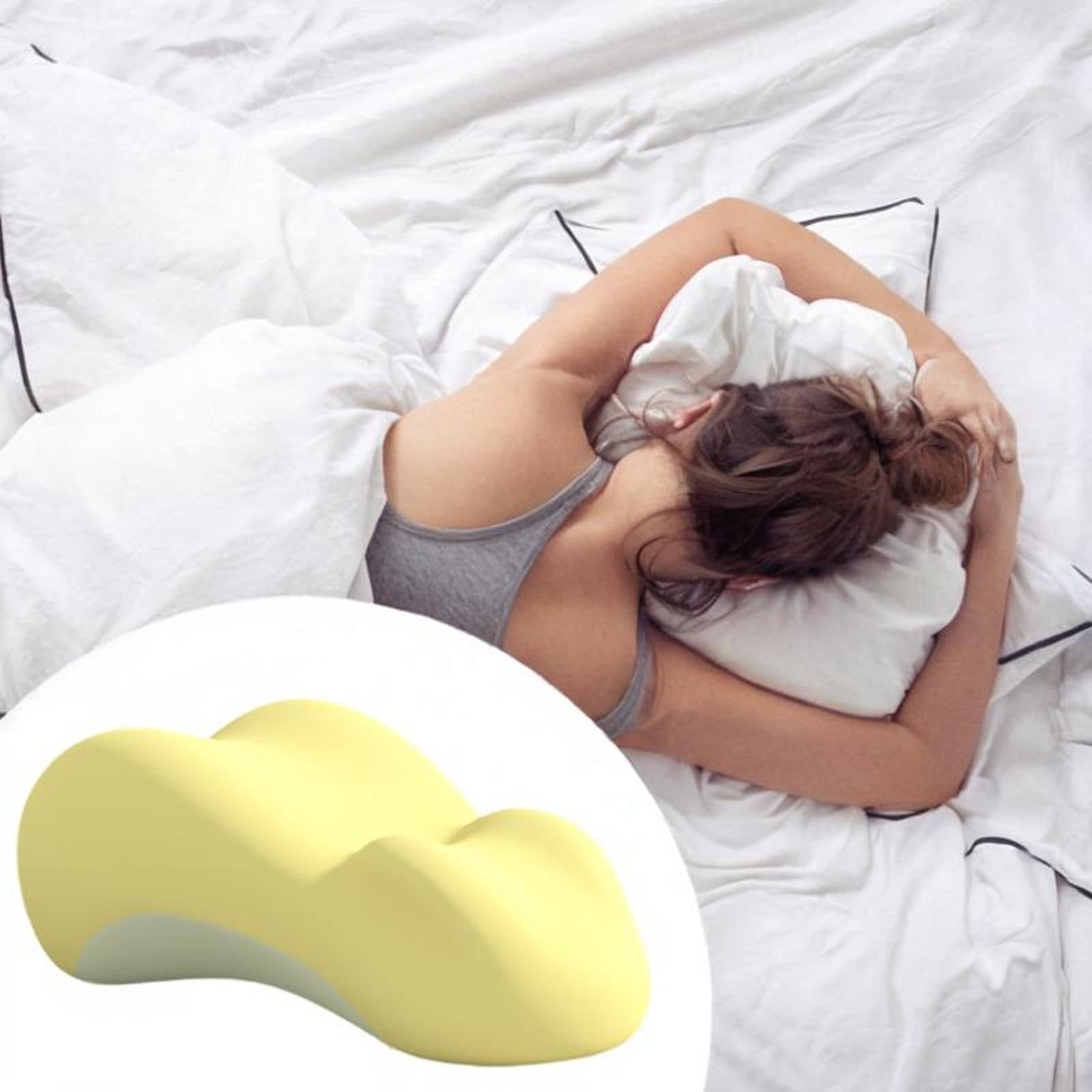 Leg Elevate Pillow Washable Cover Ergonomic Positioning Pillow for Bedroom Yellow