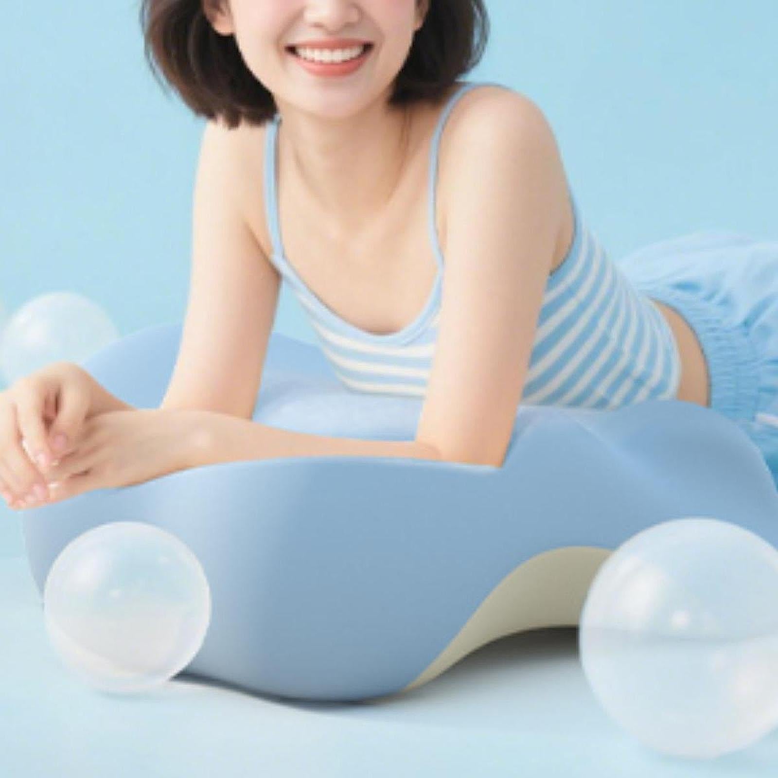 Leg Elevate Pillow Washable Cover Ergonomic Positioning Pillow for Bedroom Blue