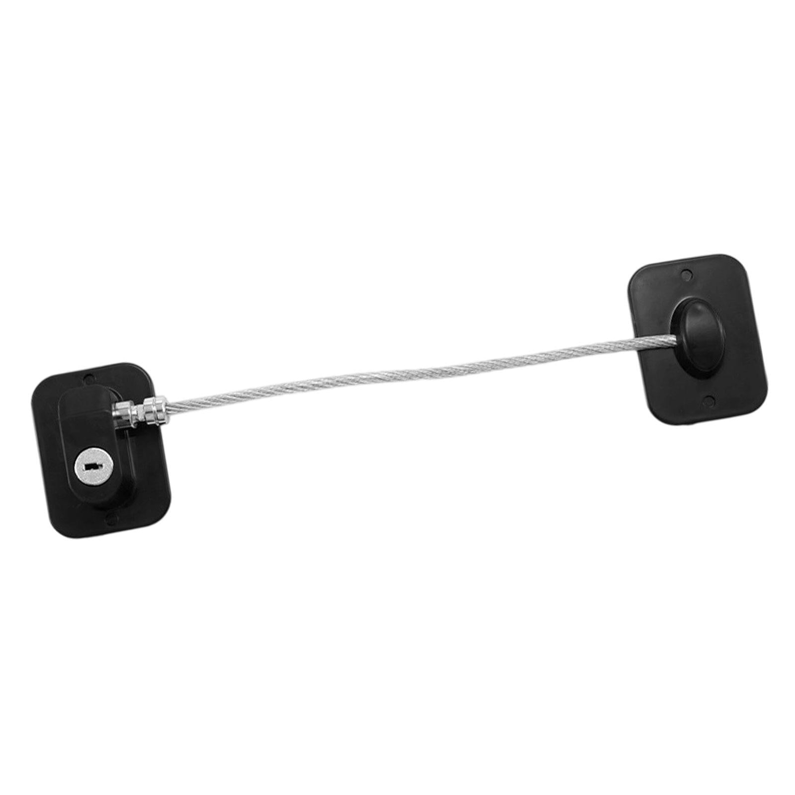 Fridge Lock for Kids No Keys Needed Cabinet Lock for Appliance Cupboard Door Black