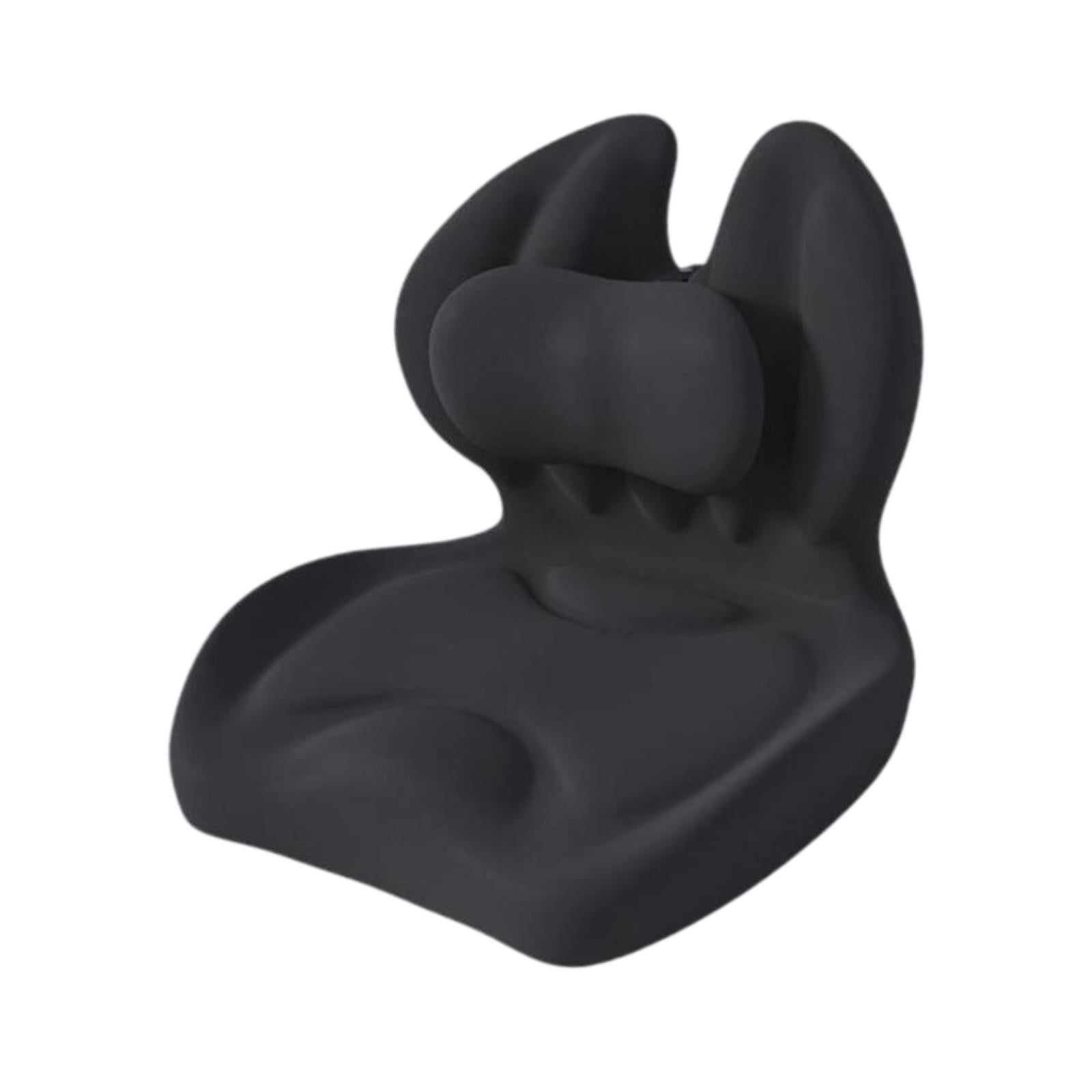 Memory Foam Seat Cushion Coccyx Cushions for Tailbone Car Seats Gaming Chair Black
