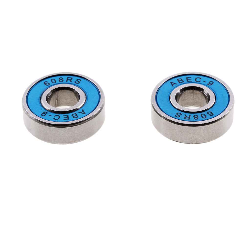 10 Pieces ABEC-9 608RS Roller Skate Wheel Bearings Seal Ball Bearings Blue