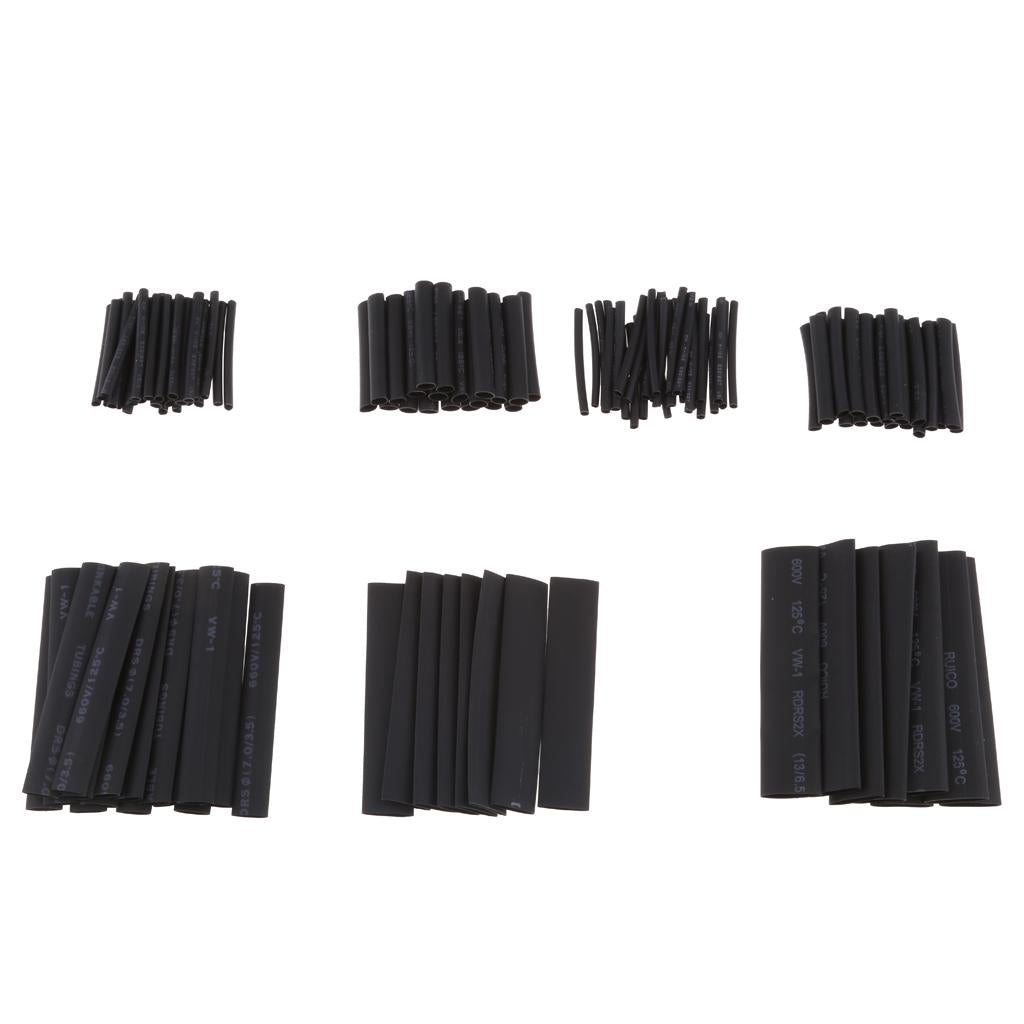 127 Pieces Weatherproof Heat Shrink Sleeving Tubing Tube Assortment Kit