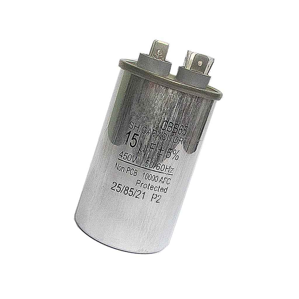 CBB65 15uf/450V, 50/60 Hz Round Motor Run Capacitor for Home Air Conditioner
