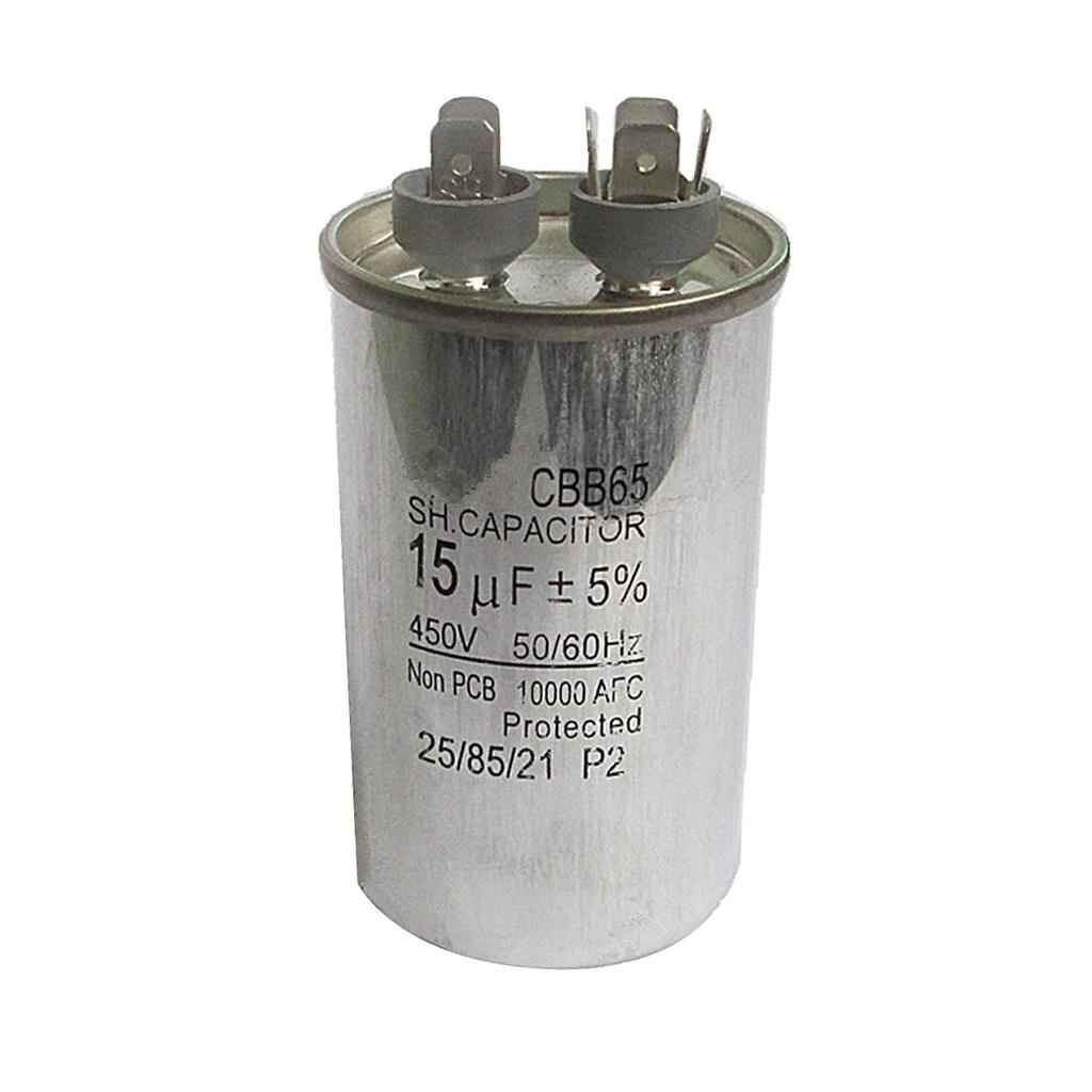 CBB65 15uf/450V, 50/60 Hz Round Motor Run Capacitor for Home Air Conditioner