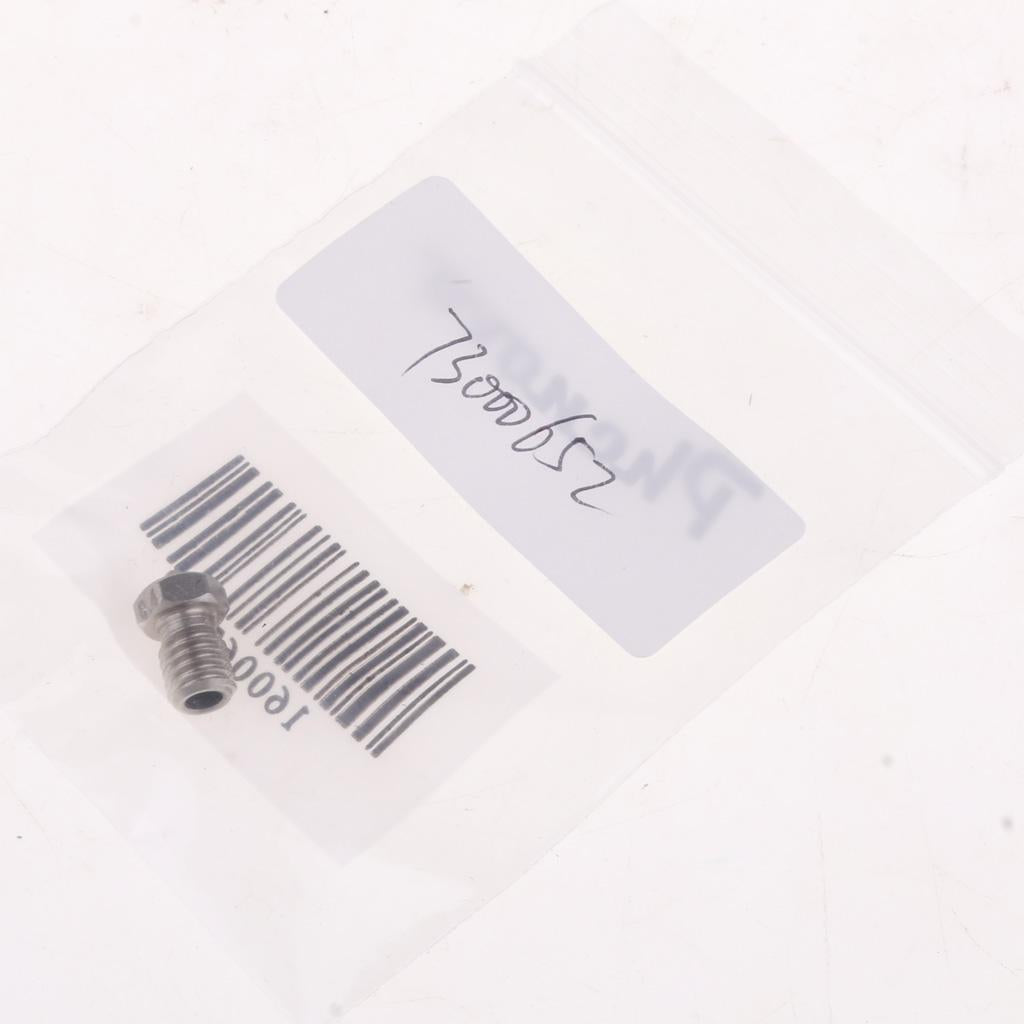 Stainless Steel V5 V6 3D Printer M6 Extruder Nozzle Head 0.4mm for 3mm