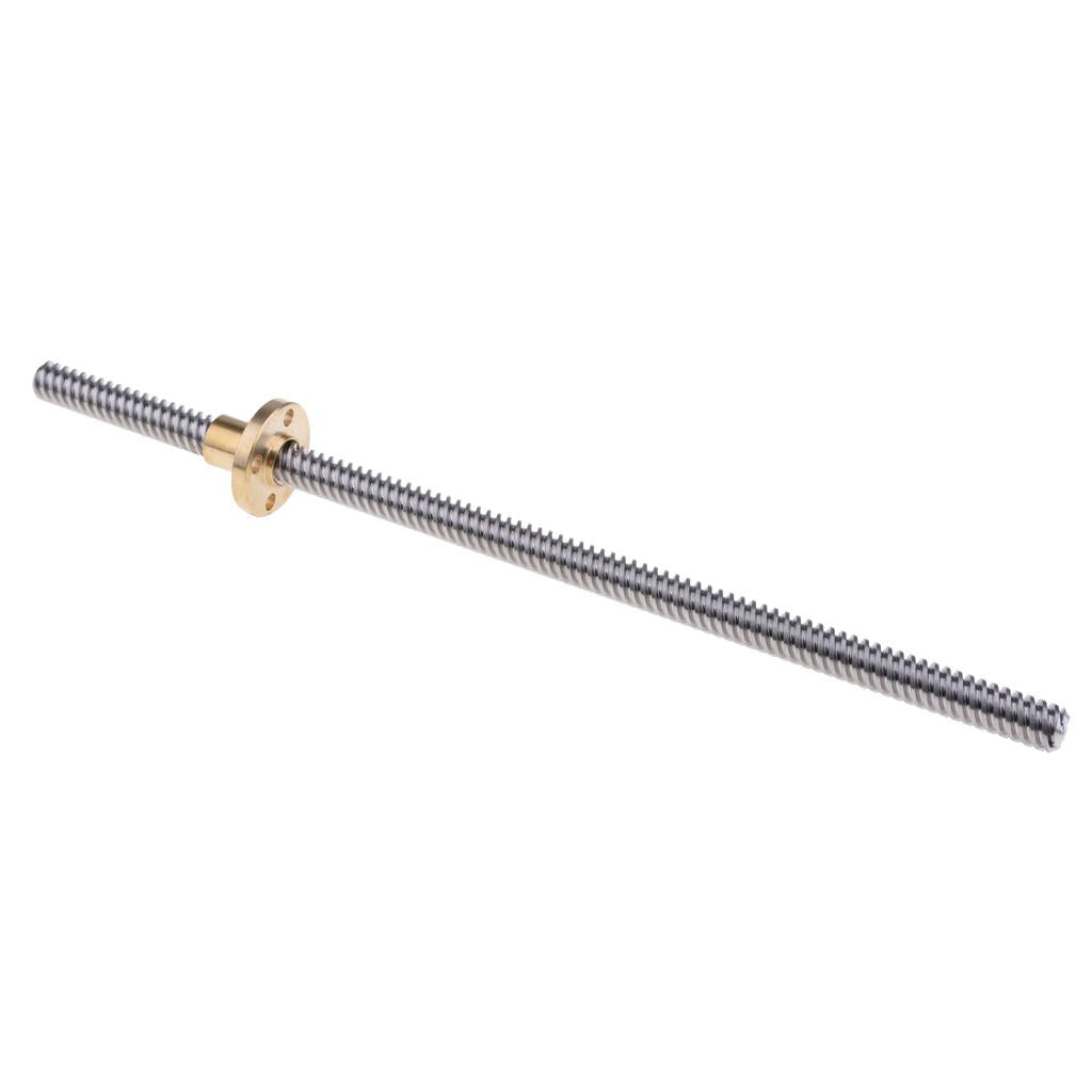 Stainless Steel T8-2-D8 Trapezoidal Lead Screw and Nut For 3D Printer 200mm