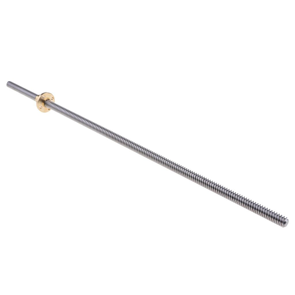 Stainless Steel T8-2-D8 Trapezoidal Lead Screw and Nut For 3D Printer 350mm