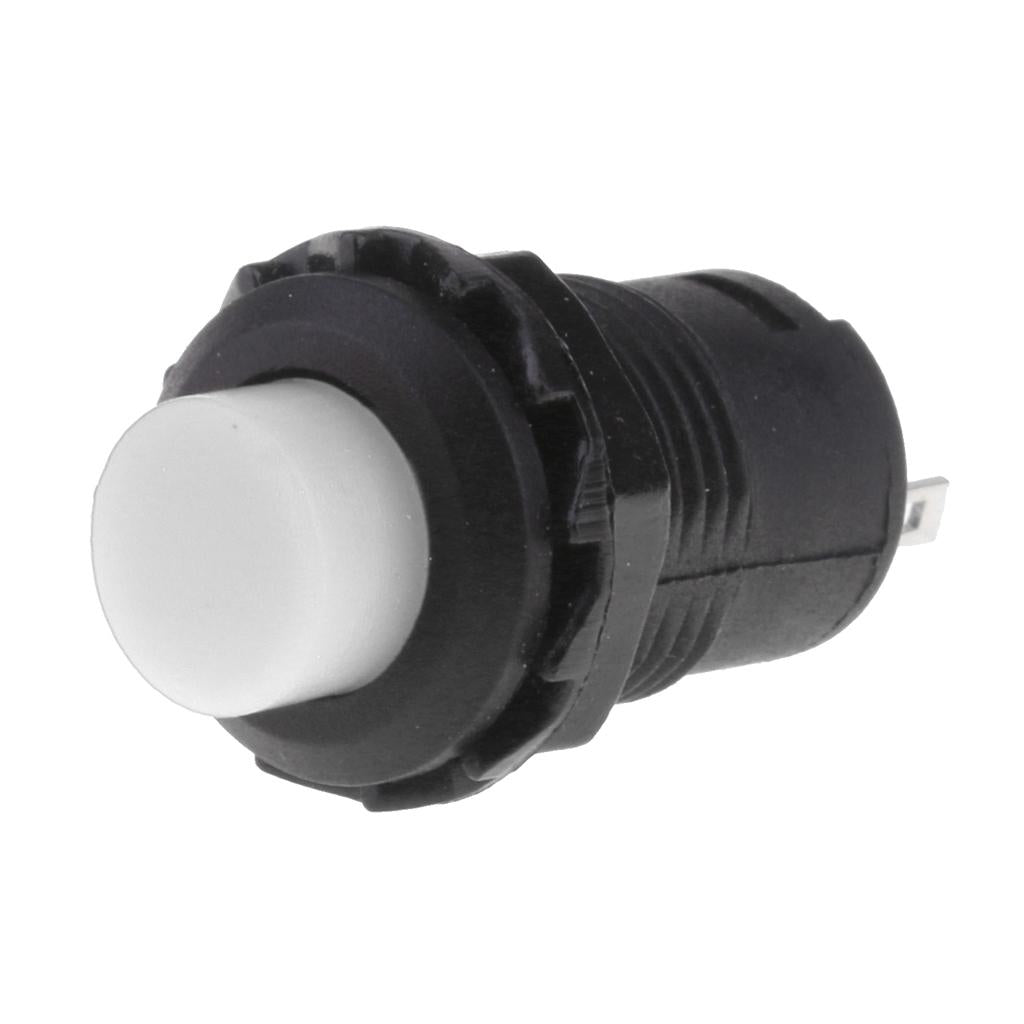 10 Pieces 16mm AC 125V 3A Waterproof Momentary Push Button Switch White