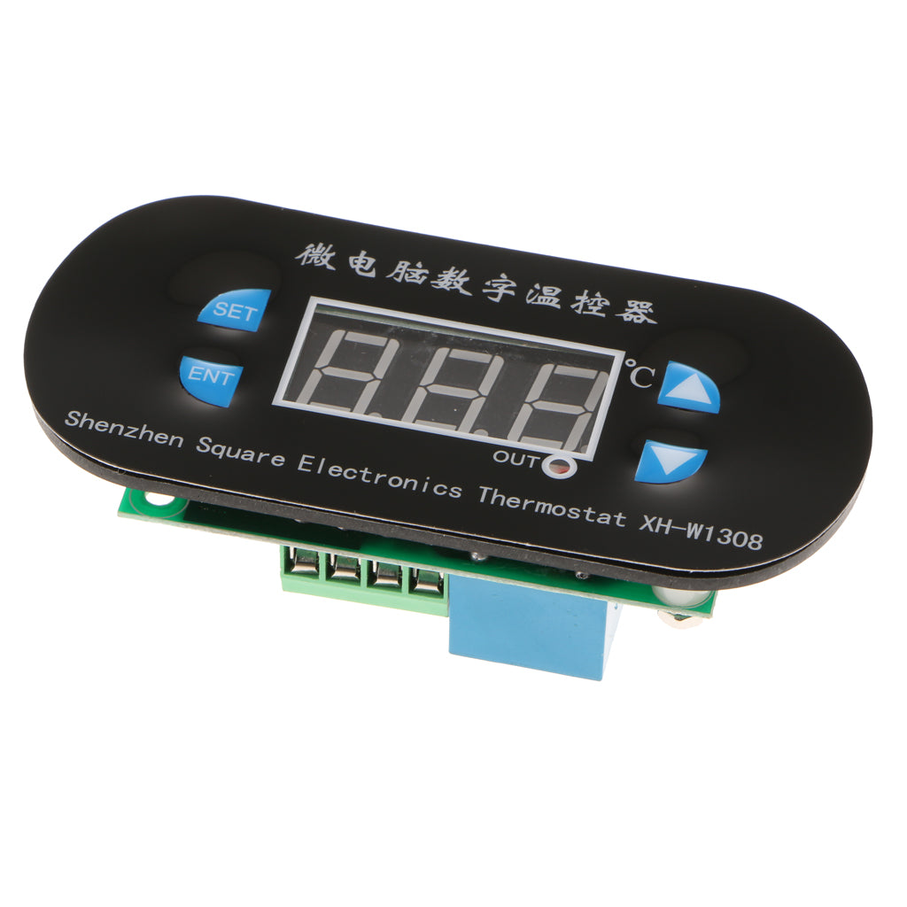 LCD Digital Temperature Controller Thermostat with Probe 220V Red Light