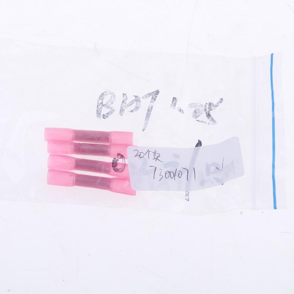 20 Pieces Heat Shrink Butt Crimp Terminals Wire Connectors AWG 22-16 Pink