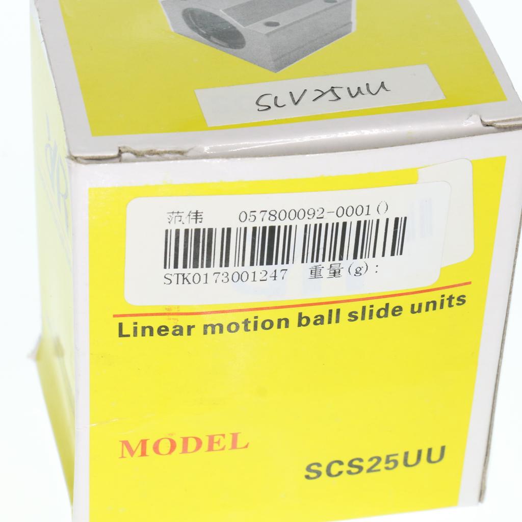 Linear Bearing Shorter Slide Block Linear Ball Bushing 3D Printer SCV25UU