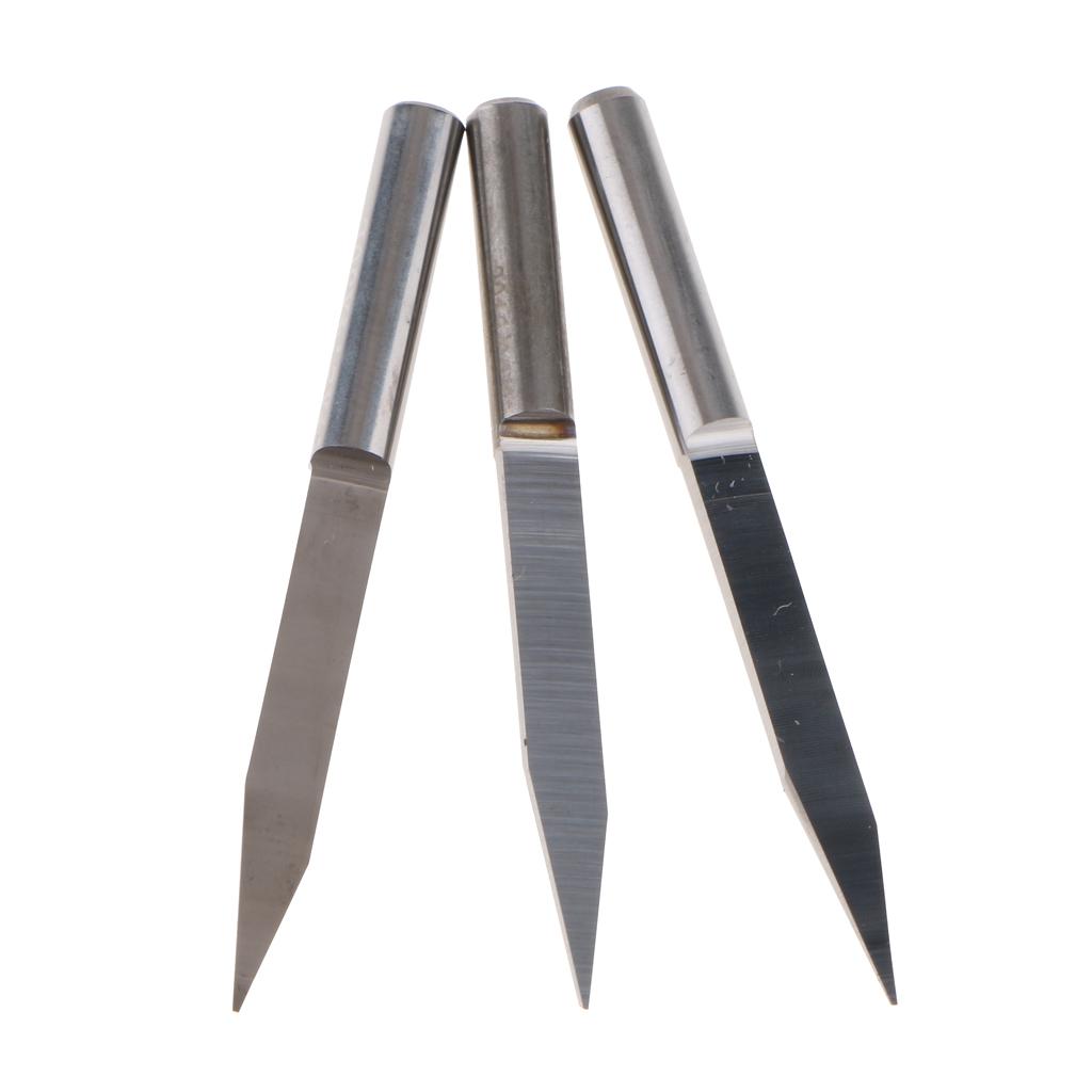 10 Pieces 4mm Carbide PCB Engraving Bits CNC Router Tool 20 Degree 0.1mm Tip