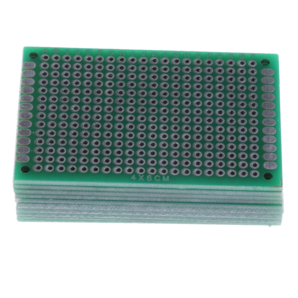 10PCS Double Side Prototype DIY Printed Circuit PCB Board Protoboard 4x6CM