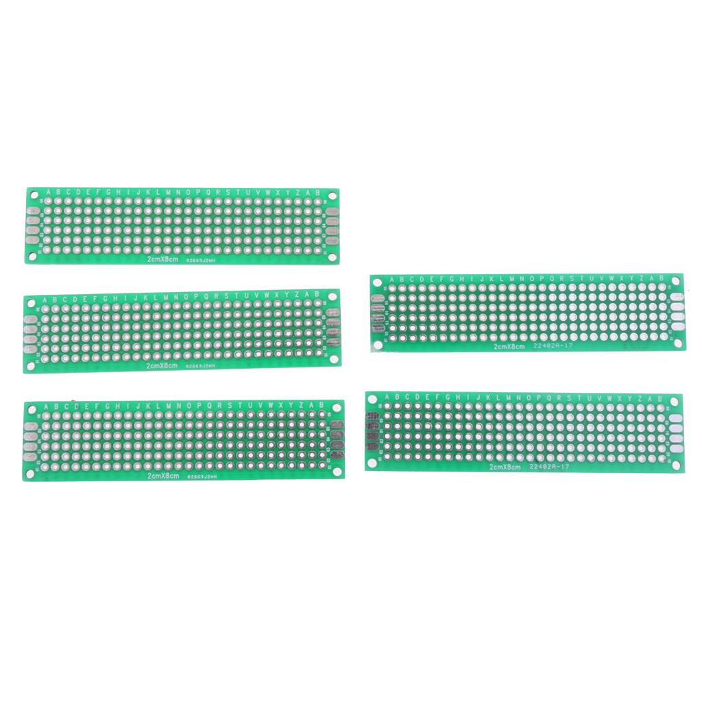 20PCS Double Side Prototype DIY Printed Circuit PCB Board 5x7 4x6 3x7 2x8cm
