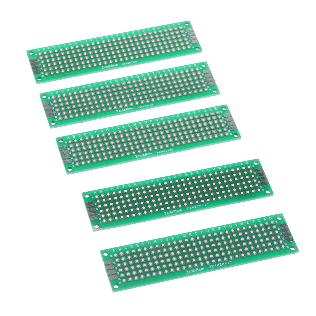 20PCS Double Side Prototype DIY Printed Circuit PCB Board 5x7 4x6 3x7 2x8cm