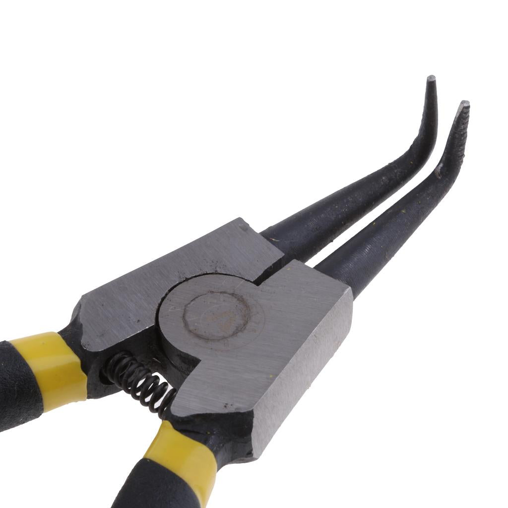 7 Inch Spring Loaded External Bent Circlip Plier Hand Tool