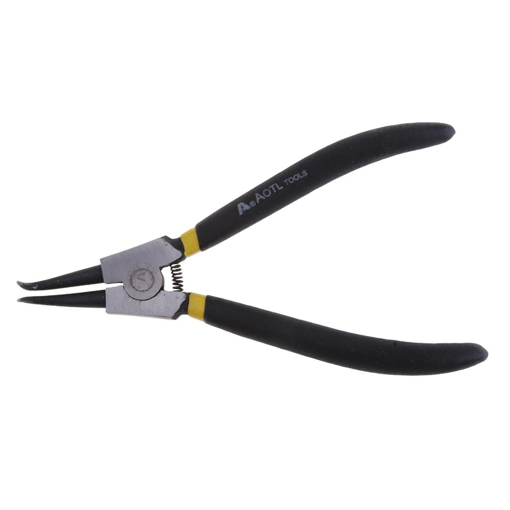 7 Inch Spring Loaded External Bent Circlip Plier Hand Tool