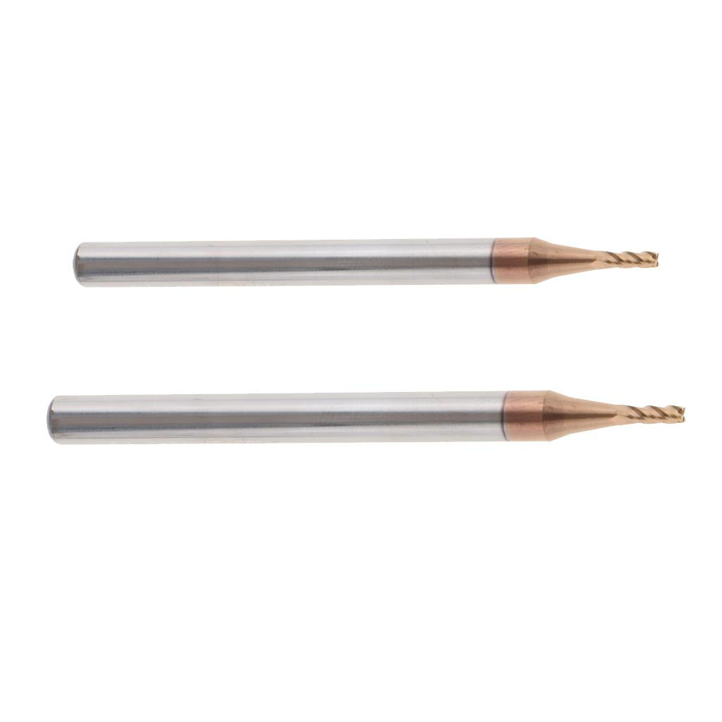 Tungsten Steel Coated 4 Flute Straight End Mill Cutter 1mm x 4mm