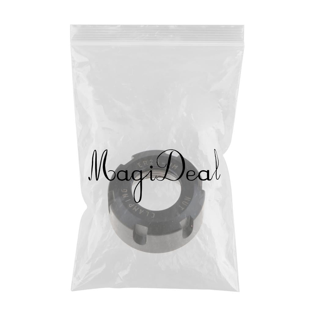 Black ER25UM Collet Clamping Nut for CNC Milling Collet Chuck Holder Lathe