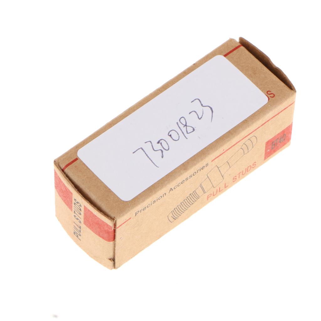 20CrMnTi CNC BT40 45 Degree Pull Stud Retention Knob Bolt Silver 60mm Length