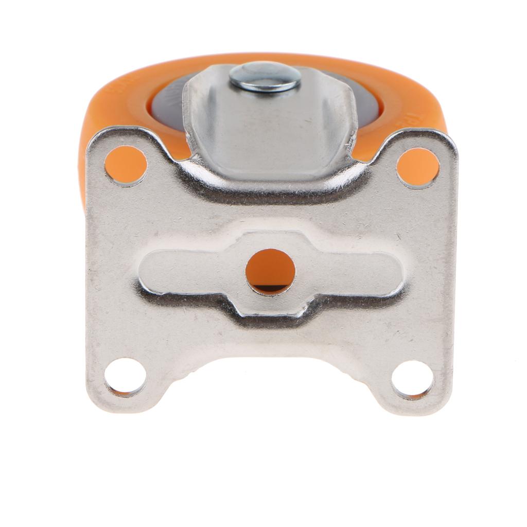 Heavy Duty Top Plate Fixed Castor Nylon Wheels Trolley Furniture Caster 2 Inch