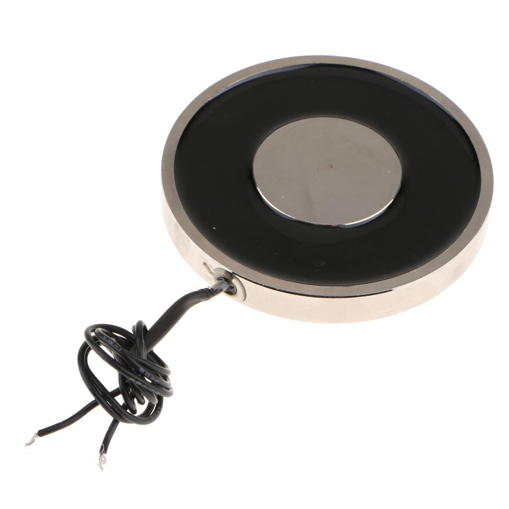 DC 24V Ultrathin Sucked Electric Lifting Holding Magnet Electromagnet P80 10