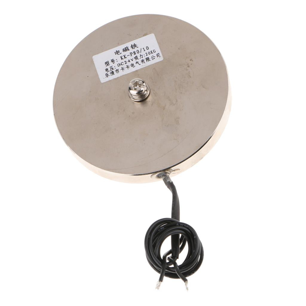 DC 24V Ultrathin Sucked Electric Lifting Holding Magnet Electromagnet P80 10