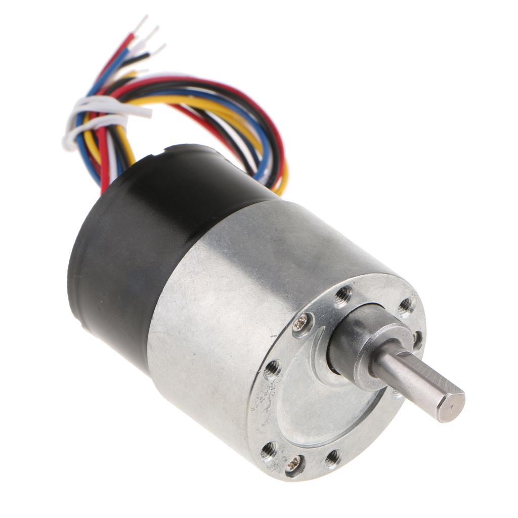 12V DC Mini Brushless Gear Motor Speed Reduction Gearbox 66rpm