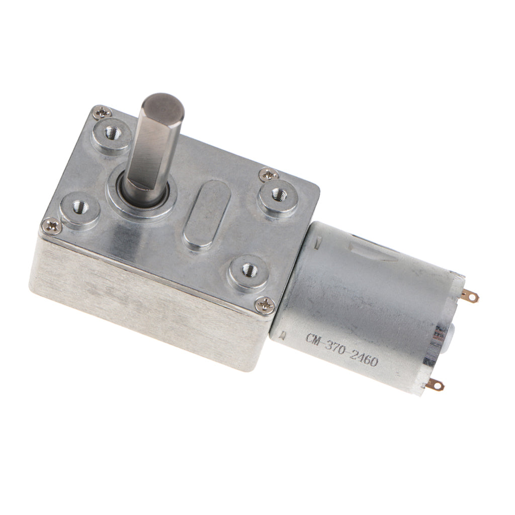 Self-Lock High Torque Turbine Worm Electric Geared Motor DC 6V 24mm 6V-10RPM