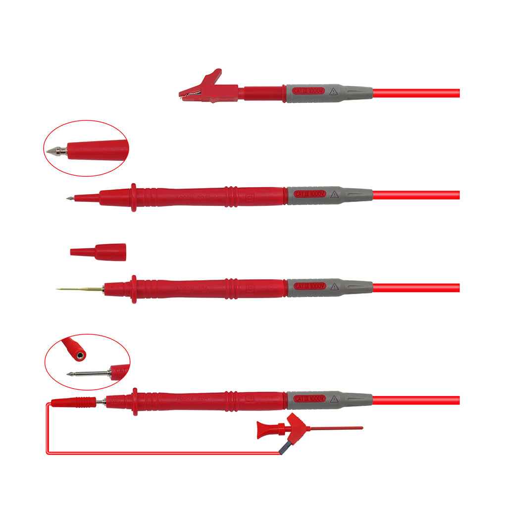Digital Multimeter Test Lead Kits Test Probes Alligator Clips Probe Tips