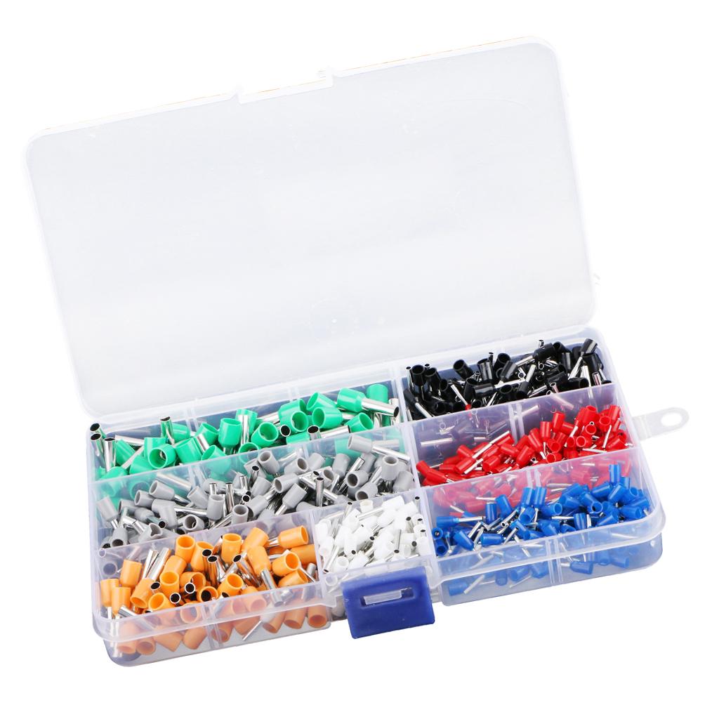 600Pcs/Pack Insulated Terminal Crimp Kit Wire Ferrules Insulated Connectors