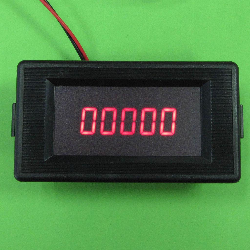 5 Digit 0-99999 Red LED Digital Counter Panel Meter Up and Down Totalizer
