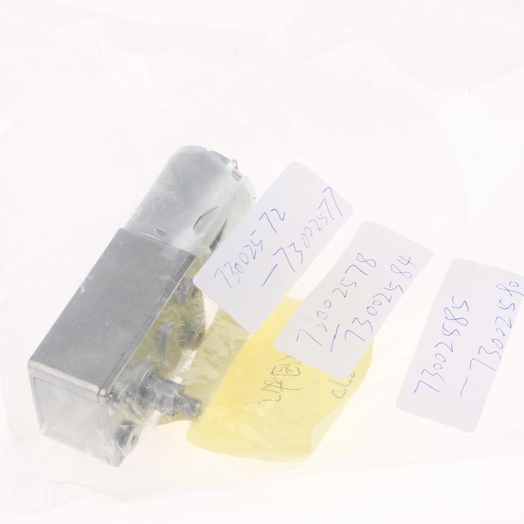 DC12V Metal Turbo Worm Gear Speed Reducer Motor Geared Motor 3-55rpm 76.8x32x25.2mm 10rpm