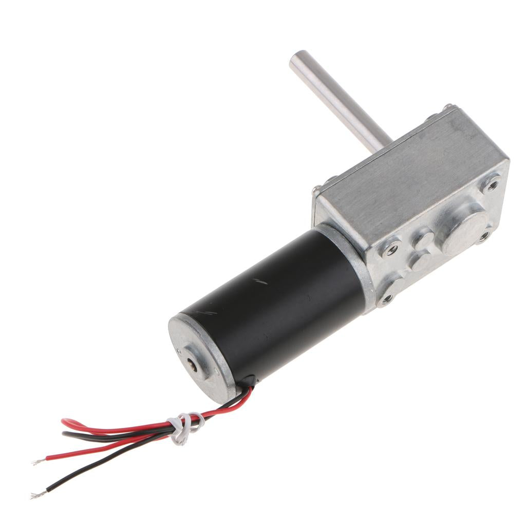 Reversible High Torque Turbo Worm Gearbox 24V DC Geared Motor 1280-80RPM