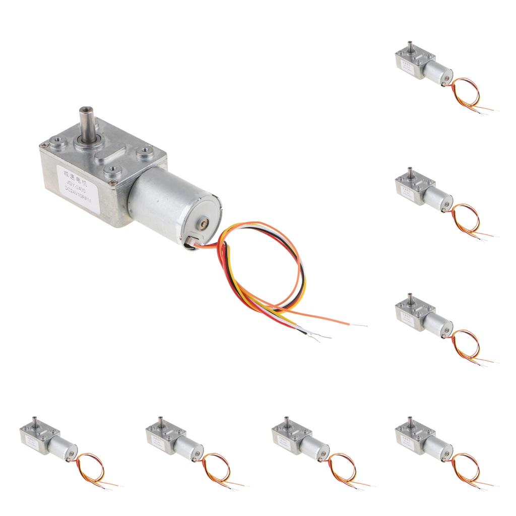 DC 12V Reversible High Torque Turbo Worm Geared Motor Self-Locking 150RPM