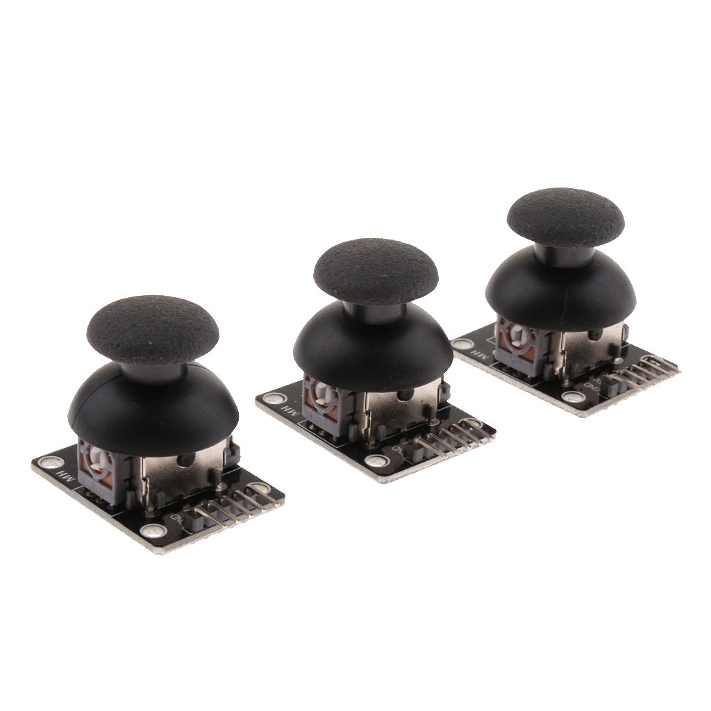 3 Pieces 10K Two Axis Mini Joystick Potentiometer Switch with Cap