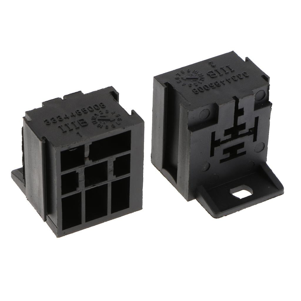 3pcs Automotive Auto Relay Double Socket 40A 5PIN with 15pcs Terminals