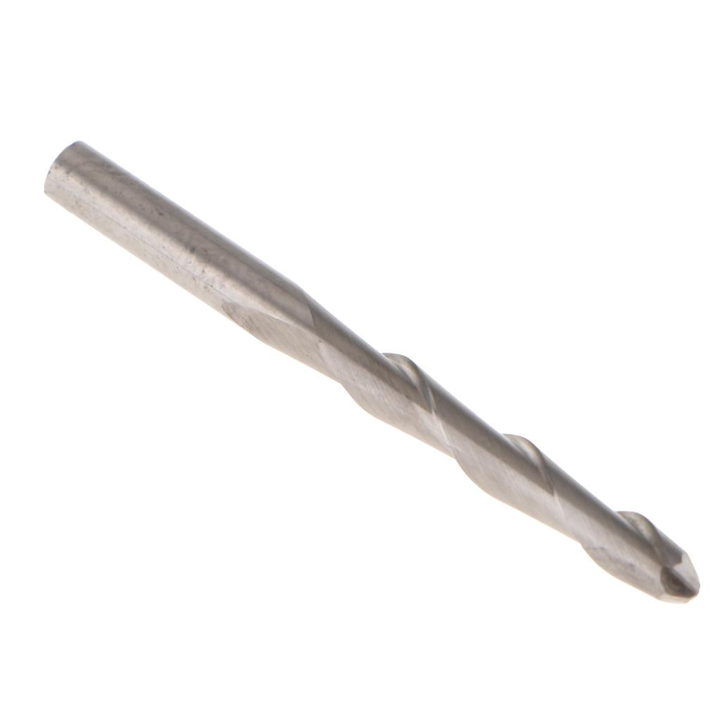 10Pcs 3.175mm Tungsten Steel 2 Flute Spiral Bit End Mills 22mm Cutting Edge