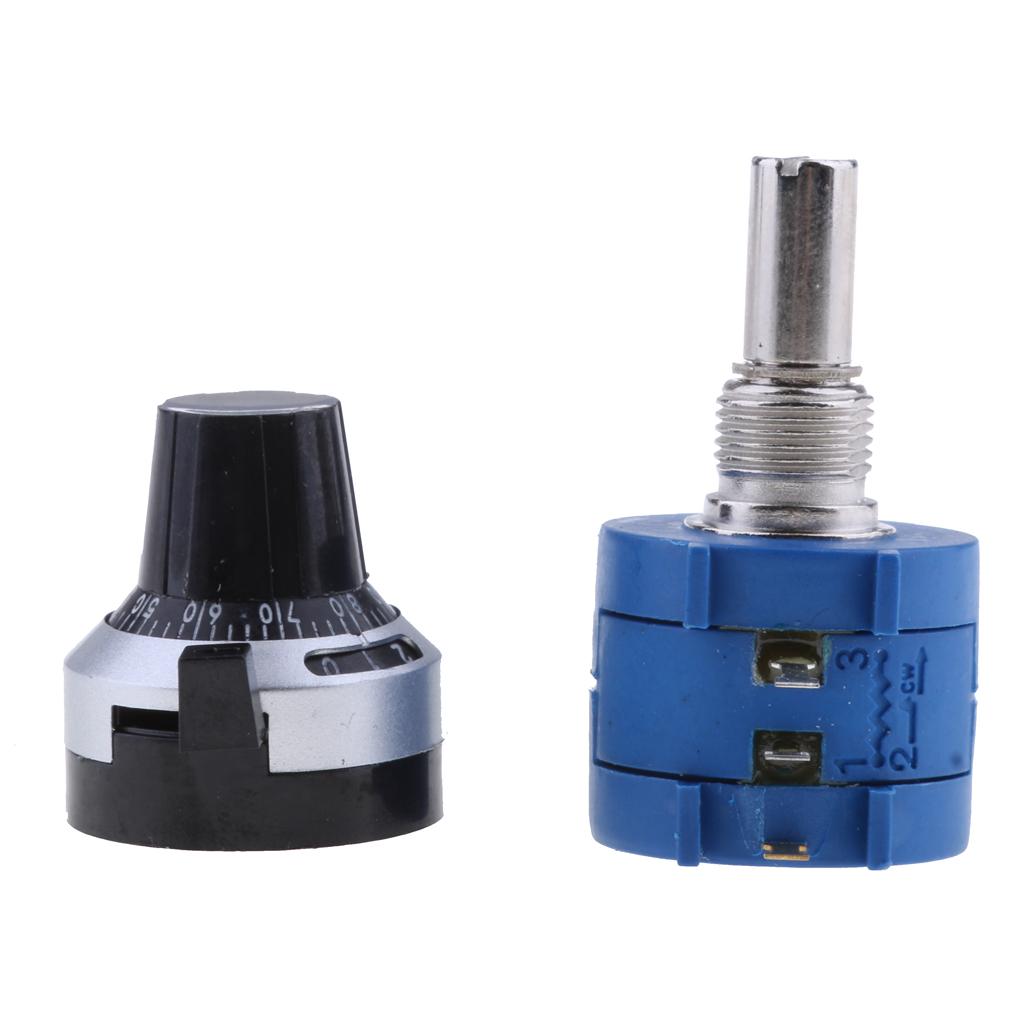 3590S-2-103L 100R Adjustable Multiturn Potentiometer with Dial Rotary Knob