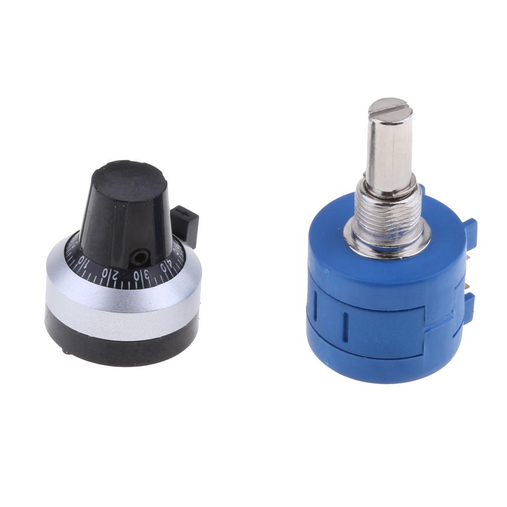 3590S-2-103L 100R Adjustable Multiturn Potentiometer with Dial Rotary Knob