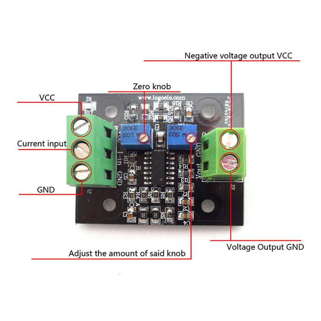 Current To Voltage 4-20mA Conversion Sensor Module Board 4-20mA To 0-10V