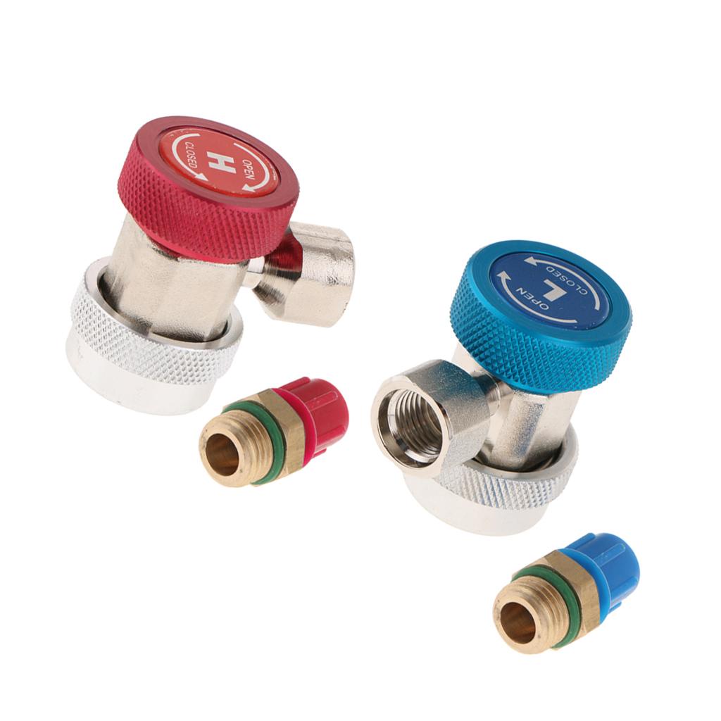 AC R134A Quick Connector Adapter Coupler Auto Manifold Gauge Thread Joint