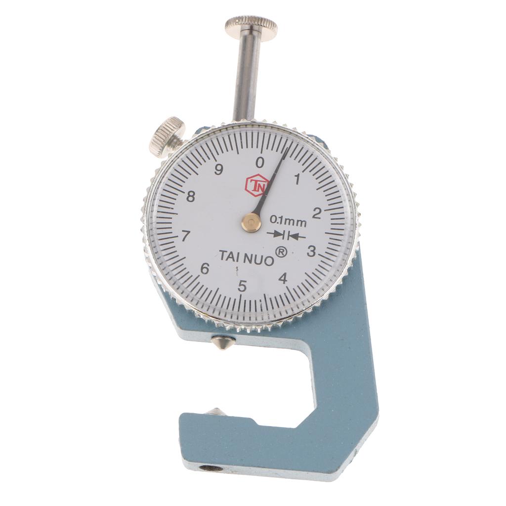 Dial Thickness Gauge Tester 0-10mm / 0-20mm Pointed / Flat Head Metal 0-10 Pointed