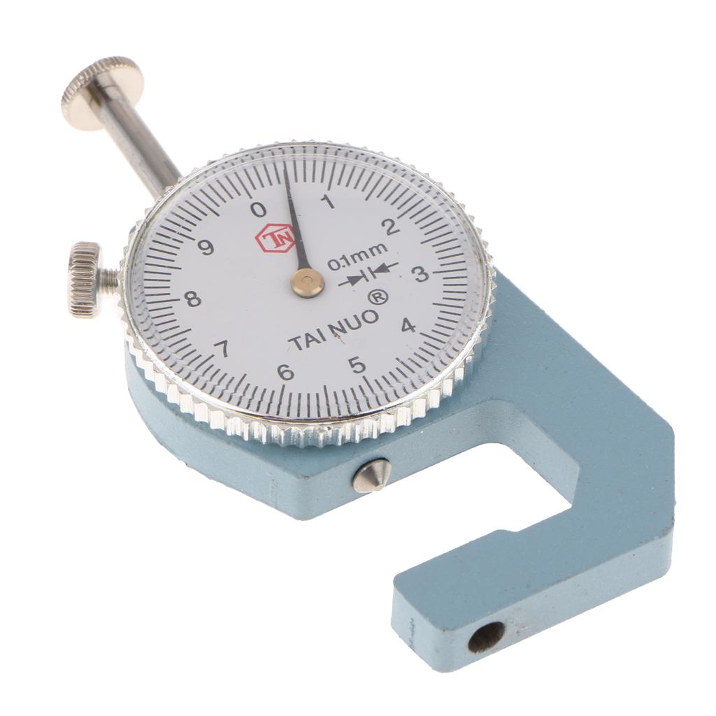 Dial Thickness Gauge Tester 0-10mm / 0-20mm Pointed / Flat Head Metal 0-10 Pointed