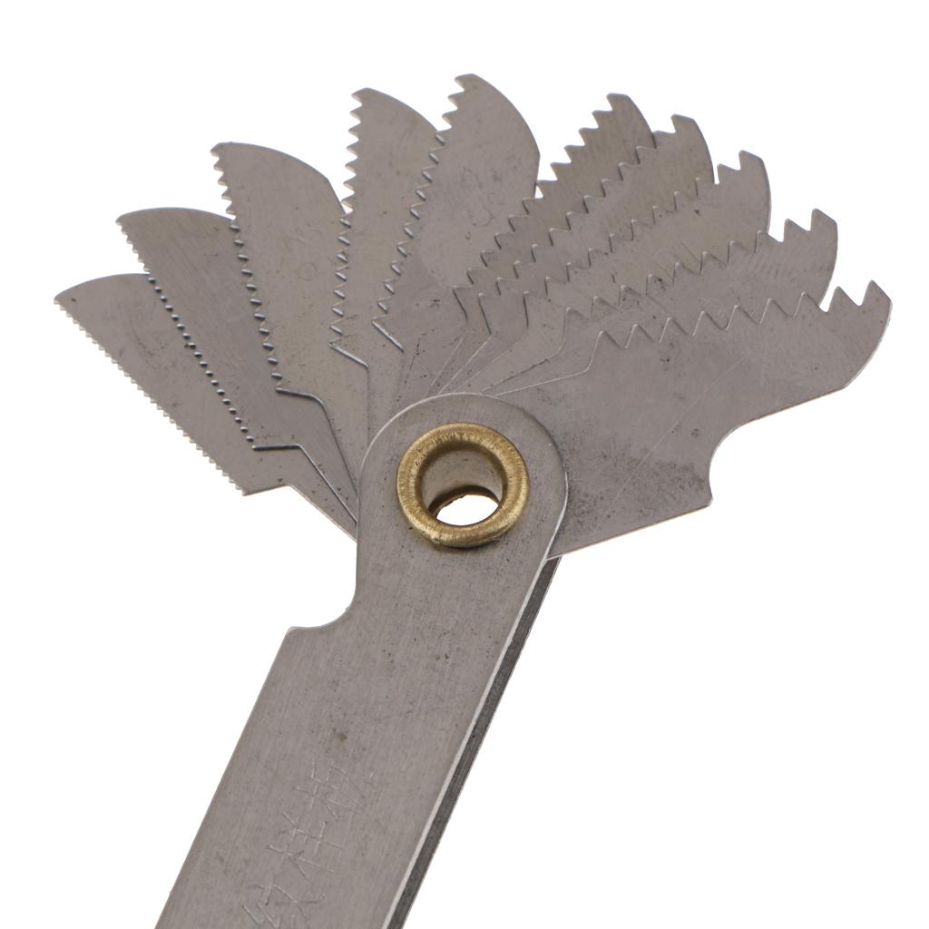 20 Leaves Screw Thread Screw Pitch Cutting Gauge Measuring Tool 55 Degree