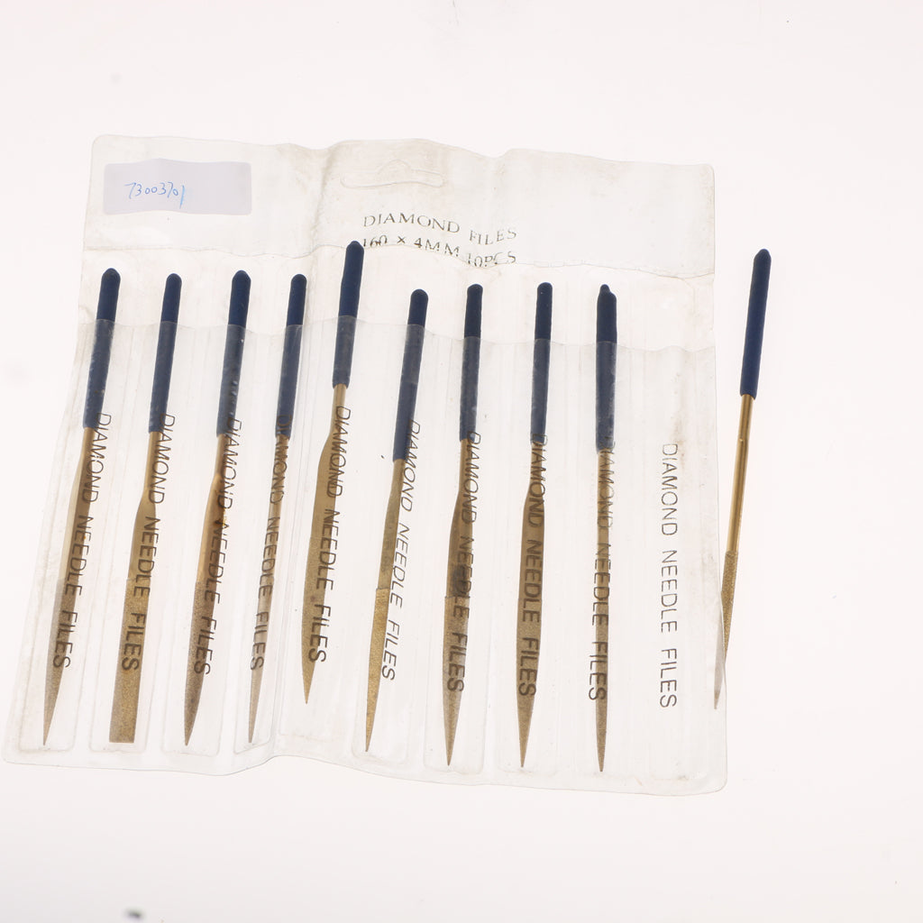 10Pcs Super Wear-resistant Diamond Round Triangle File Corundum 4 x 160 suits