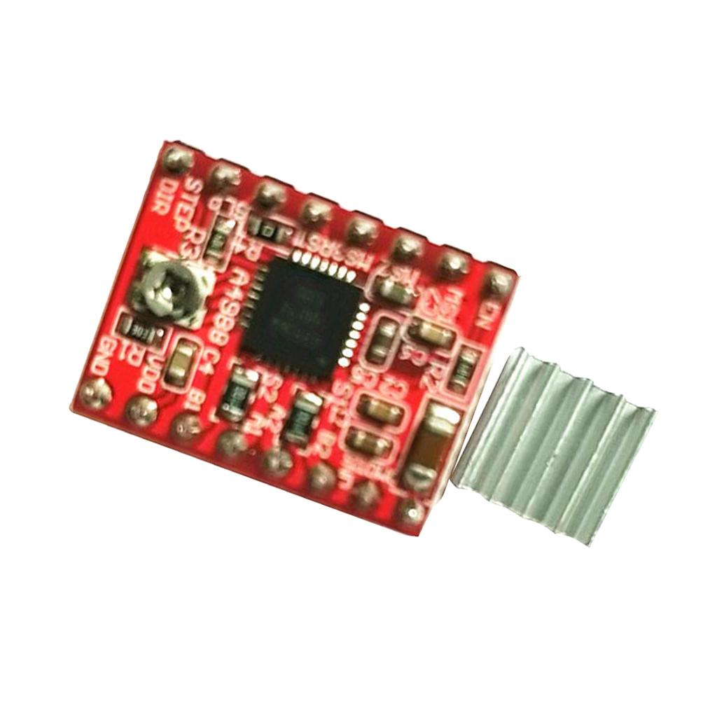 A4988 Stepper Motor Driver Module Board for 3D Printer CNC + Heat Sink Red
