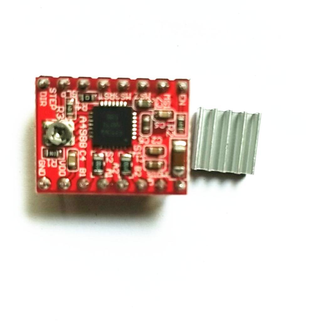 A4988 Stepper Motor Driver Module Board for 3D Printer CNC + Heat Sink Red