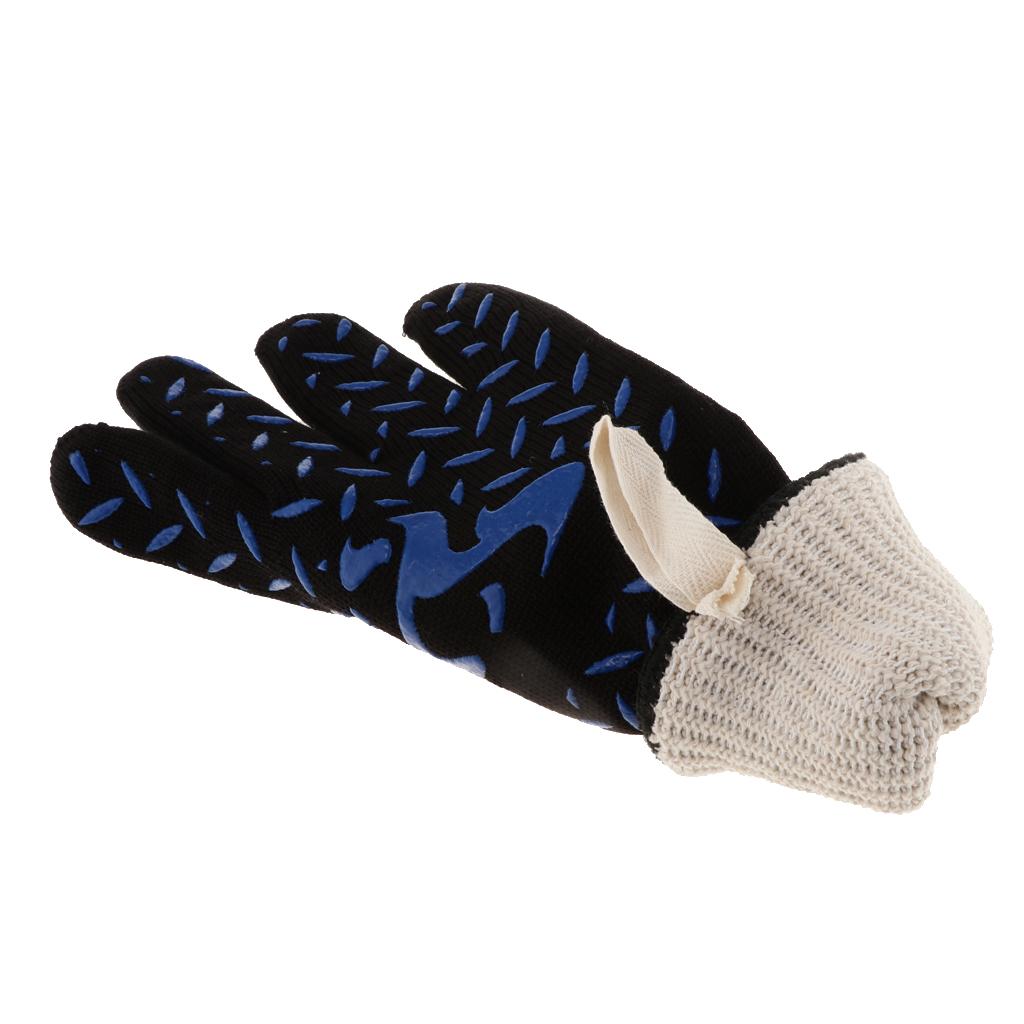 1pcs Five-Finger Silicone Insulated Gloves High Temperature Gloves 2 Sides
